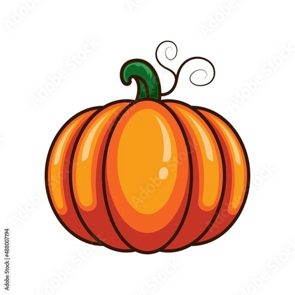 Obraz Pumpkin vector design illustration. Premium vector