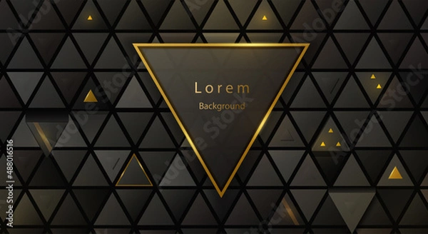 Fototapeta Web  Background lorem triangle gray modern