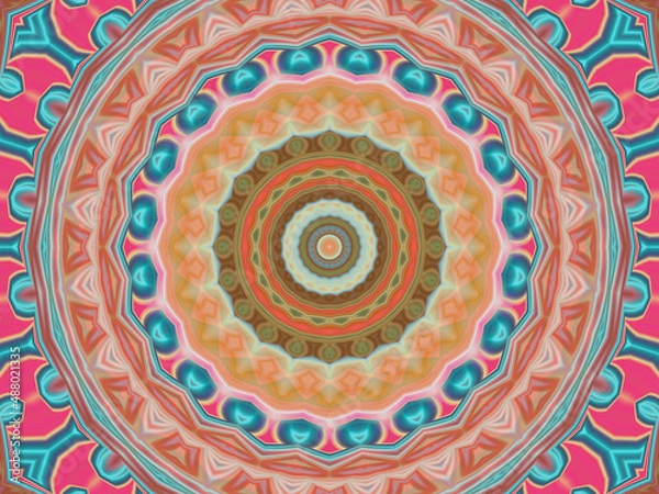 Fototapeta mandala mystical pattern with circles
