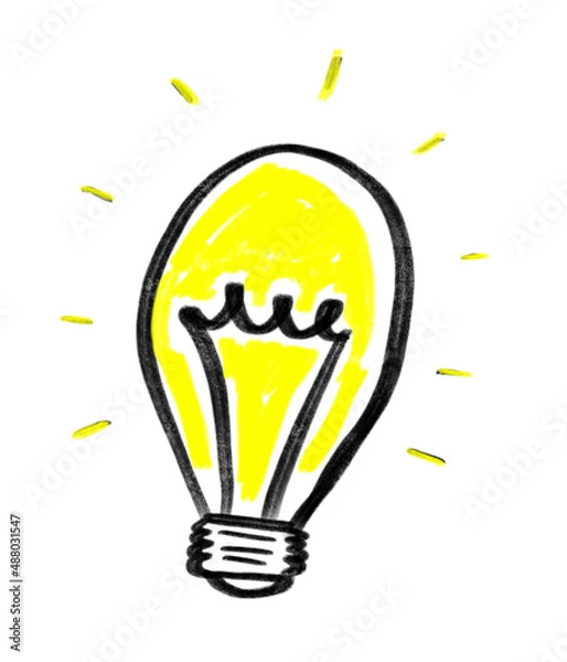 Fototapeta light bulb idea