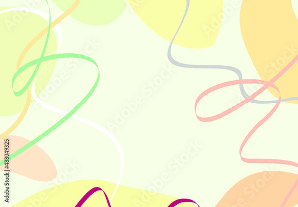Fototapeta Abstract background. Hand-drawn various figures and doodles. Modern trendy vector illustrations. Pastel colors