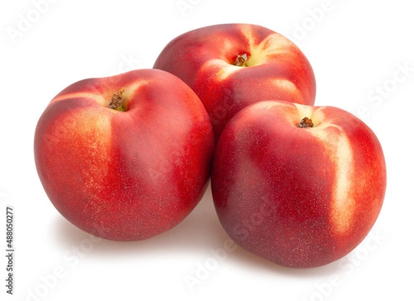 Fototapeta nectarine path isolated on white