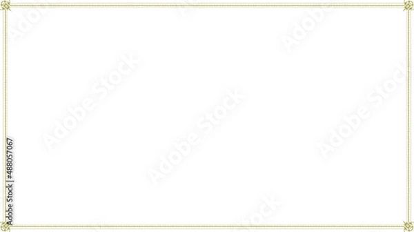 Fototapeta Rococo Border with transparent background