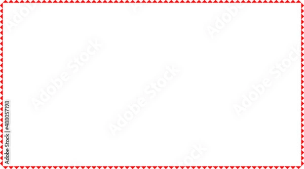 Fototapeta Triangles Border with transparent background