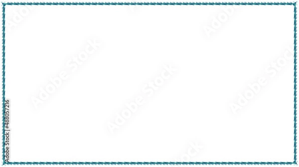 Fototapeta Woodcut Border with transparent background
