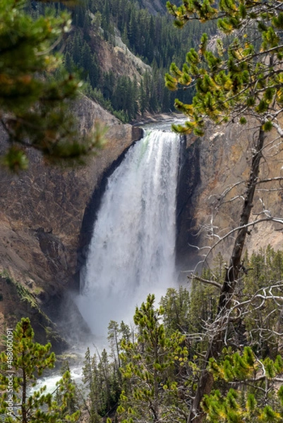 Obraz waterfall in the mountains