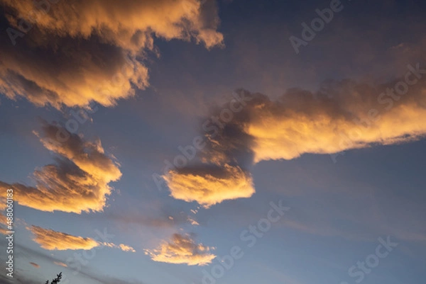 Obraz blue sky and clouds 
