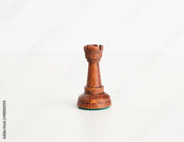 Fototapeta chess pieces on the white background, isolated