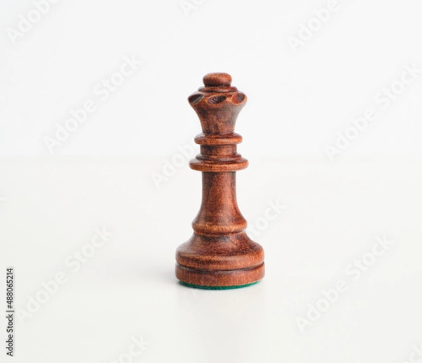 Fototapeta chess pieces on the white background, isolated