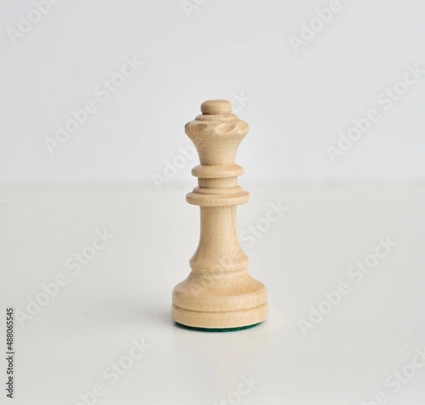 Fototapeta chess pieces on the white background, isolated