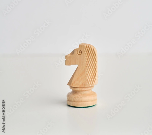 Fototapeta chess pieces on the white background, isolated