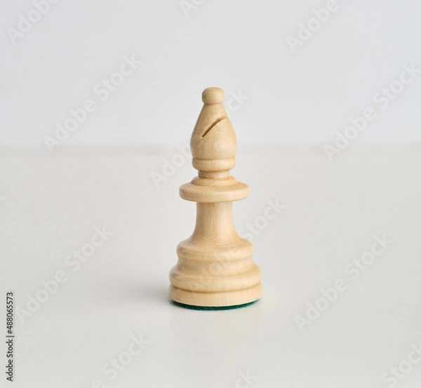 Fototapeta chess pieces on the white background, isolated