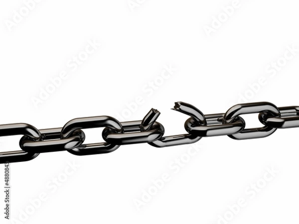 Fototapeta Złamany łańcuch
