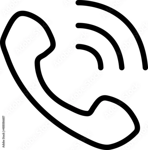 Fototapeta Call mobile phone ring ringing talk icon