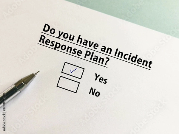 Fototapeta Questions about cyber security