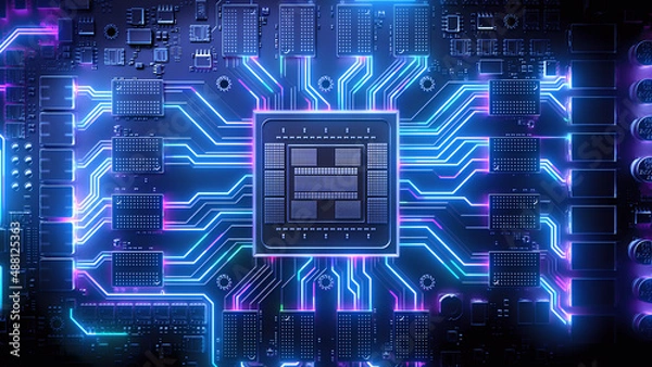 Obraz Circuit Board Visual Effects	