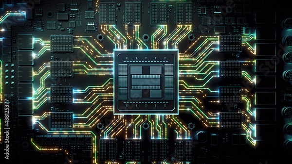 Obraz Circuit Board Visual Effects	