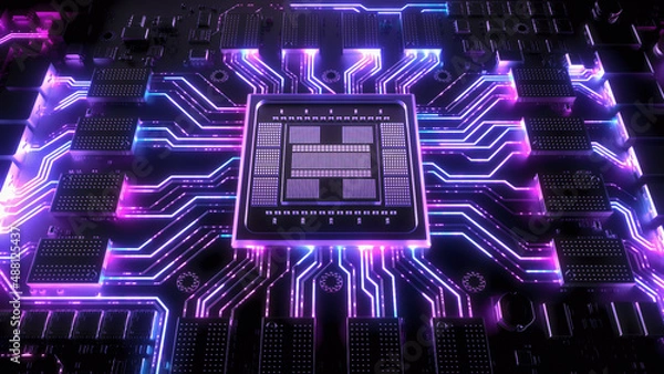 Obraz Circuit Board Visual Effects	