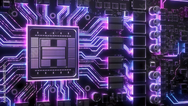 Obraz Circuit Board Visual Effects	