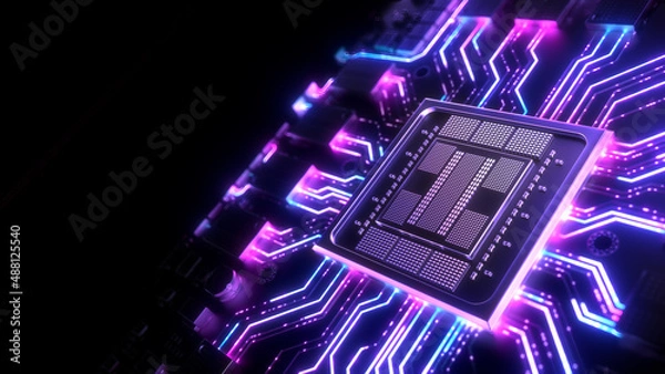 Obraz Circuit Board Visual Effects	