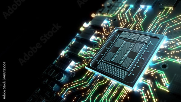 Obraz Circuit Board Visual Effects	