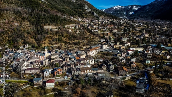 Fototapeta Village Valdeblore