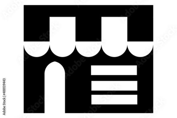 Obraz Store Online Isolated Vector Illustration which can be easily modified or edit