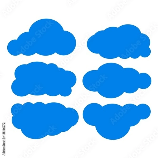 Obraz cloud pattern background vector design