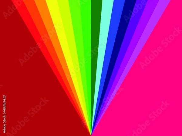 Obraz Vector illustration with rainbow colors background