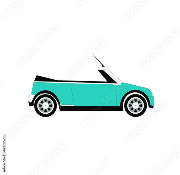 Obraz car isolated on white