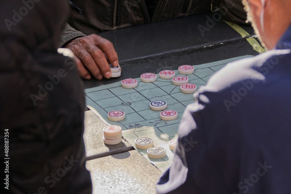 Obraz Old Mans Play a Game 