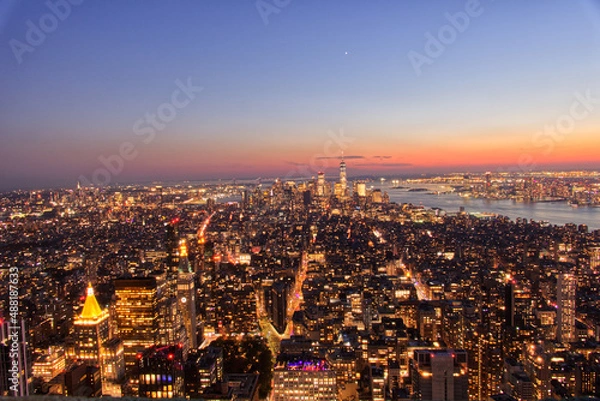 Obraz Sunset New York 