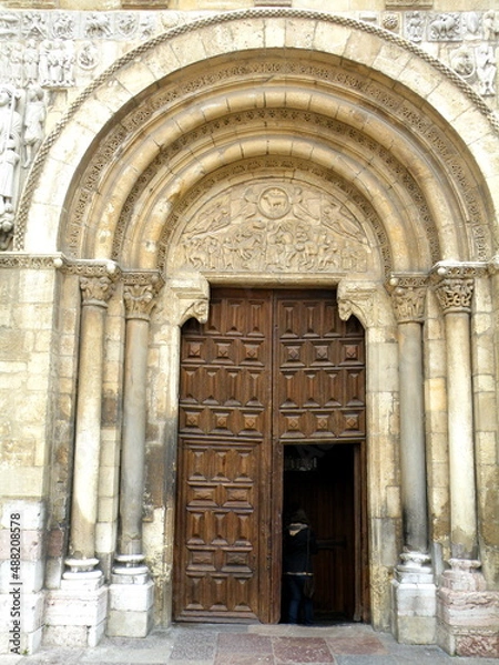 Fototapeta old church door