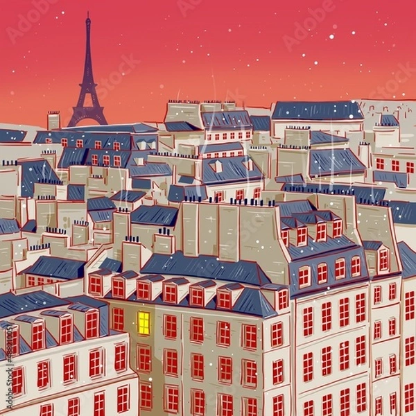 Obraz Les toits de Paris