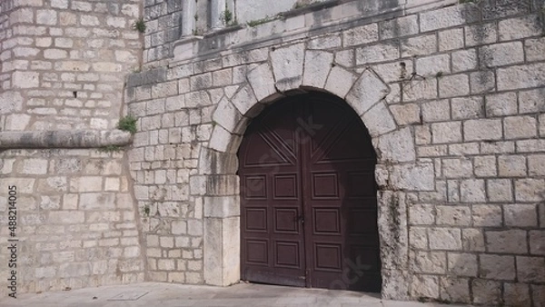 Fototapeta old church door