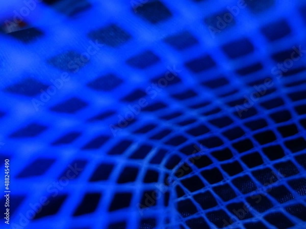 Obraz Abstract Blue Checked  Plaid  Lines Pattern Design Swirl Background