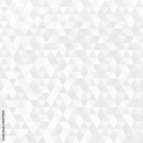 Fototapeta Geometric pattern white and gray triangle.Seamless abstract background.
Vector illustration.Eps10