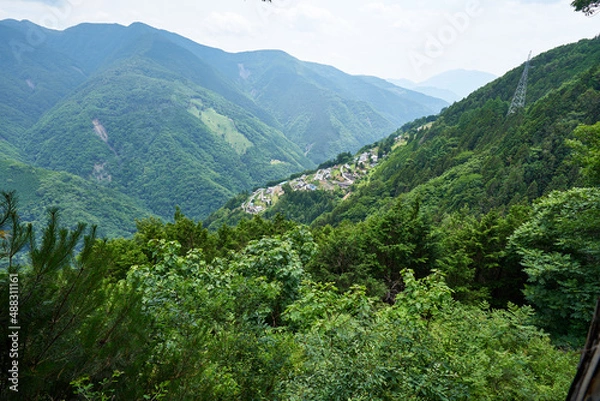Fototapeta 長野県飯田市　下栗の里

