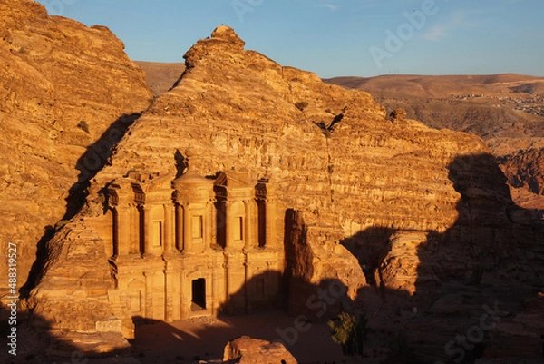 Fototapeta The Monastery, Petra's largest monument, located in Jordan
