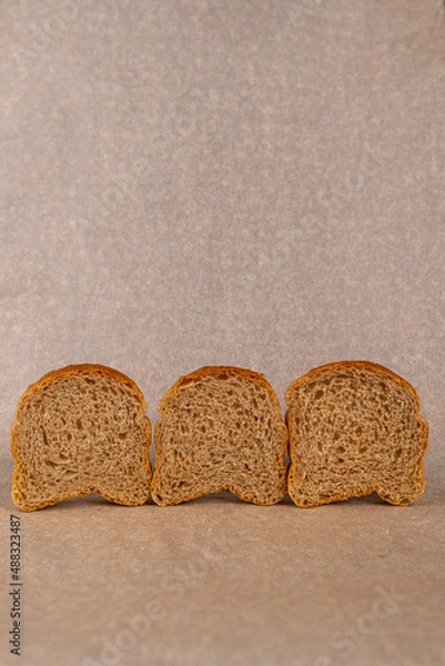 Fototapeta A piece of bread. 
Bread.