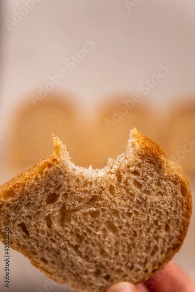 Obraz A piece of bread. 
Bread.