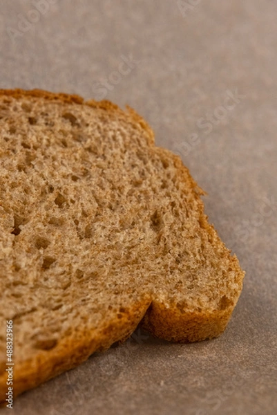 Fototapeta A piece of bread. 
Bread.
