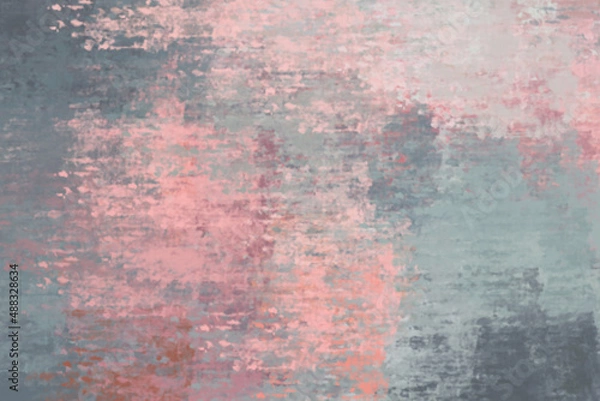 Fototapeta painting with dry brushes, chaotic strokes, multi-colored palette, background for the interior