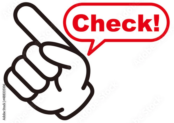 Fototapeta チェック,ポイント,注目,おすすめ,お知らせ,確認,重要,要点,大切,大事,注意,マーク,勉強,イラスト,カーソル,指,重要,要点,手,人差し指,ビジネス,学校,目印,記号,指アイコン,アイコン,クリック,ヒント,方向,誘導,案内,一番,ワンポイント,印,カワイイ,素材,指差し,教科書,プレゼン,プレゼンテーション,広告,仕事,矢印,モノクロ,手袋,マウス,人指し指,タッチ,ピクトグラム