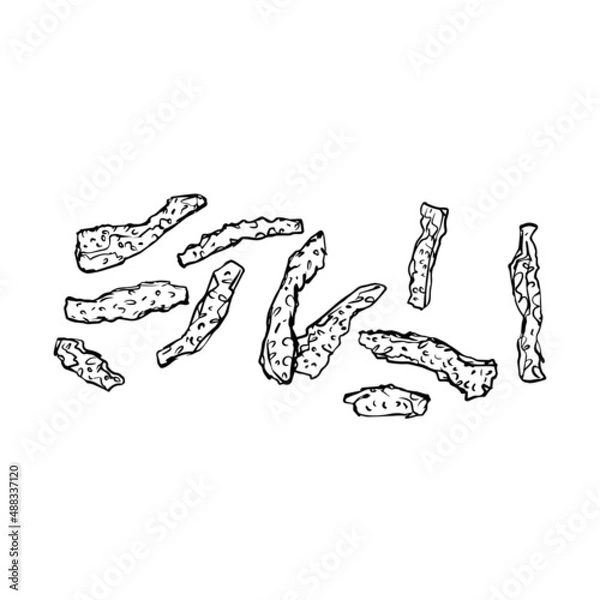 Fototapeta Soy texturate. Artificial meat