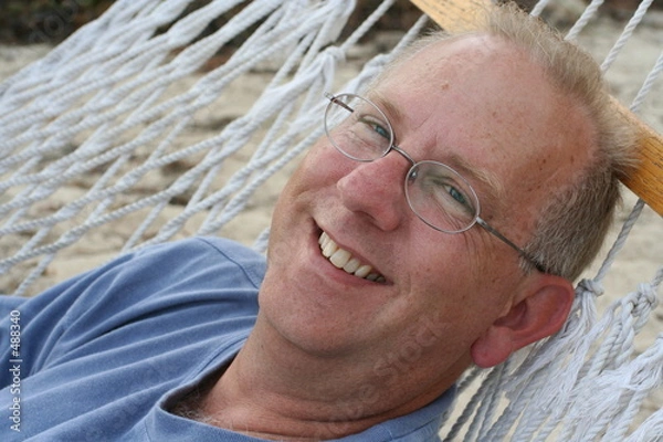 Obraz man in hammock