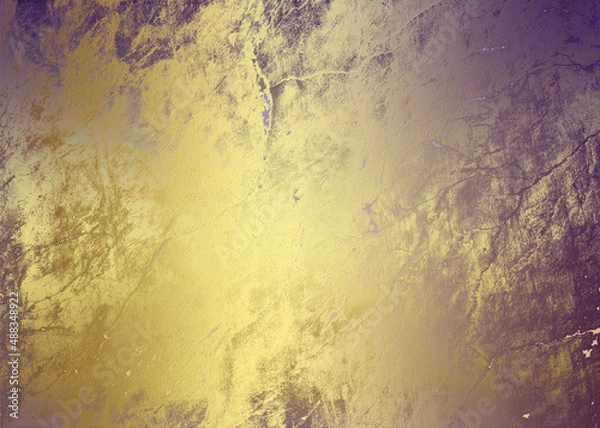 Obraz Golden Abstract  decorative paper texture  background  for  artwork  - Illustration