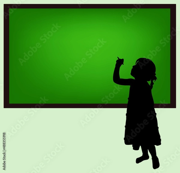 Obraz School green board