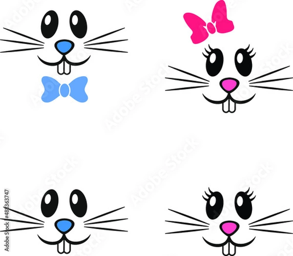 Obraz Easter Bunny Face 