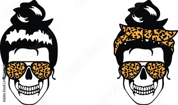 Obraz Mom life Skeleton, Skull Head